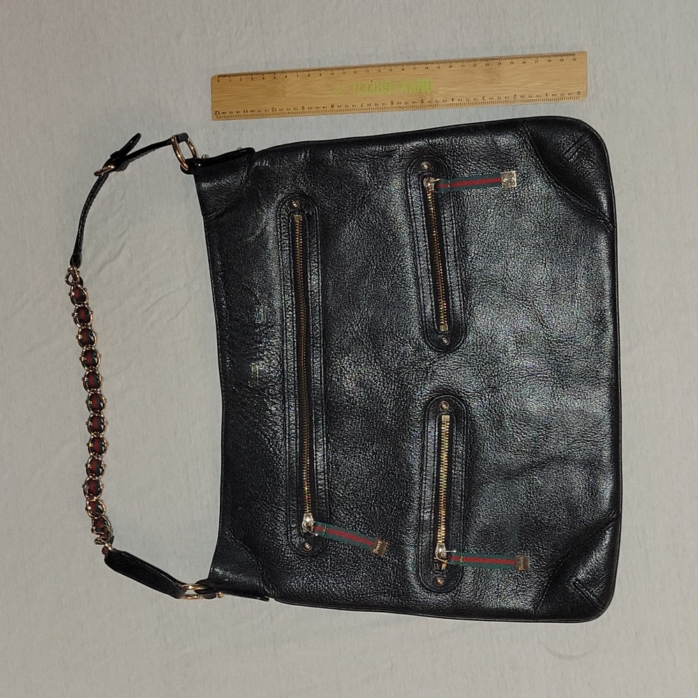 Rare vintage leather Gucci handbag